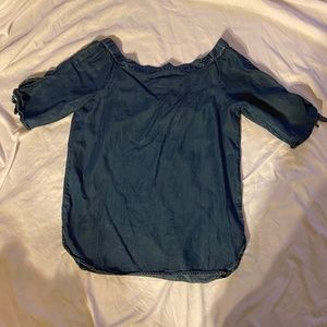 Velvet Heart Cambray Off-Shoulder Dress